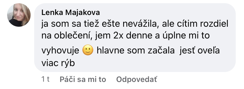 Referencia klientky Lenka Majaková — originálny screenshot správy