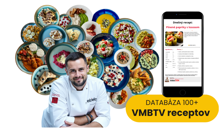Databáza 100+ VMBTV receptov - denný recept v aplikácii na telefóne