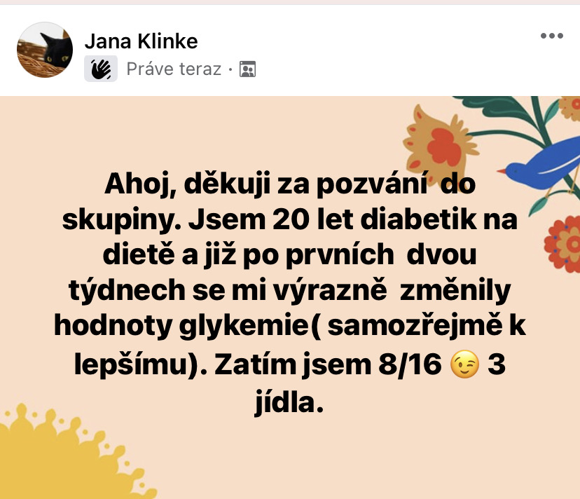 Referencia klientky Jana Klinke — originálny screenshot správy